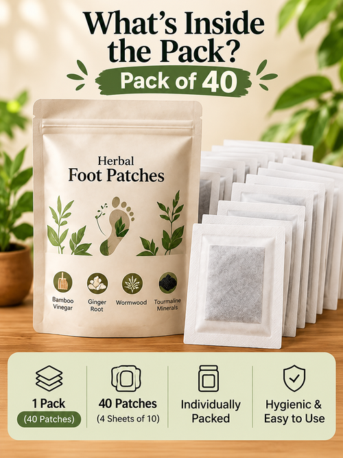 Herbal Wellness Foot Patch - Pack Of 40